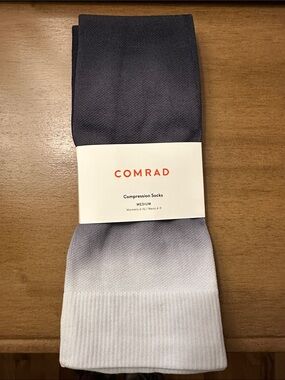 Comrad Compression Socks 15-20 mmHg knee high, medium, women size 6-10, NWT